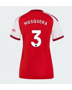 Arsenal Cristhian Mosquera #3 Maglia Gara Casa Repliche 2026-27 Donna Maniche Corte Arsenal Cristhian Mosquera #3 Maglia Gara Casa Repliche 2026-27 Donna Maniche Corte